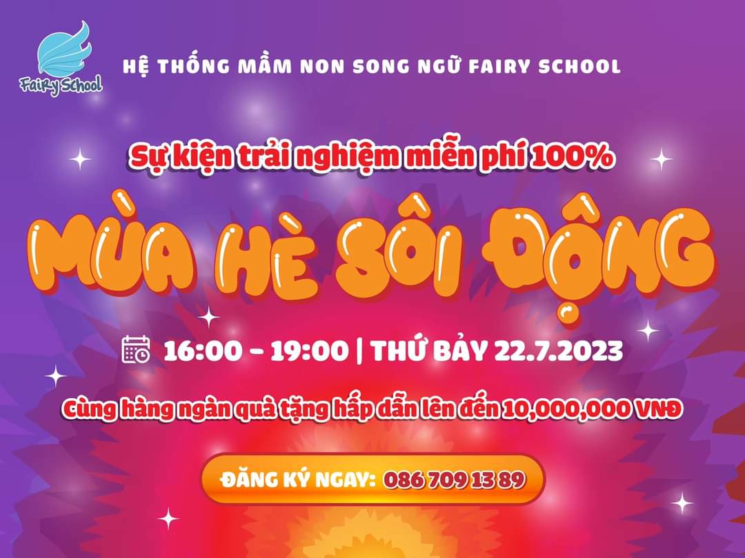 Thư mời tham dự sự kiện miễn phí “Mùa hè sôi động 2023” cùng mầm non 3T Edu Đặng Xá