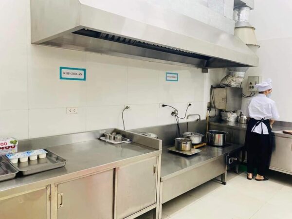 Khám phá khu vực bếp ăn Hệ sinh thái giáo dục 3T EDU