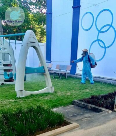Quy trình phun thuốc diệt muỗi và côn trùng tại 3T Edu - Tăng cường phòng chống dịch bệnh Sốt xuất huyết