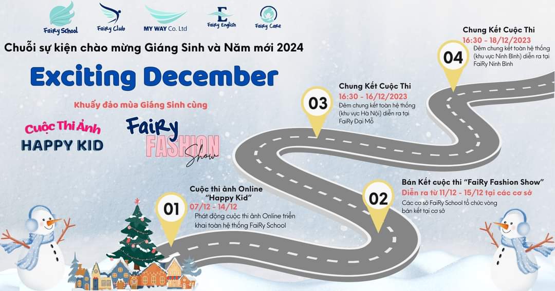 Chuỗi sự kiện Giáng sinh 2023 và chào năm mới 2024